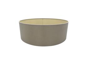 D0316  Serena 45cm Faux Silk Fabric Shade Taupe, Halo Gold